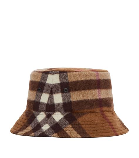 bucket hats burberry|burberry check wool bucket hat.